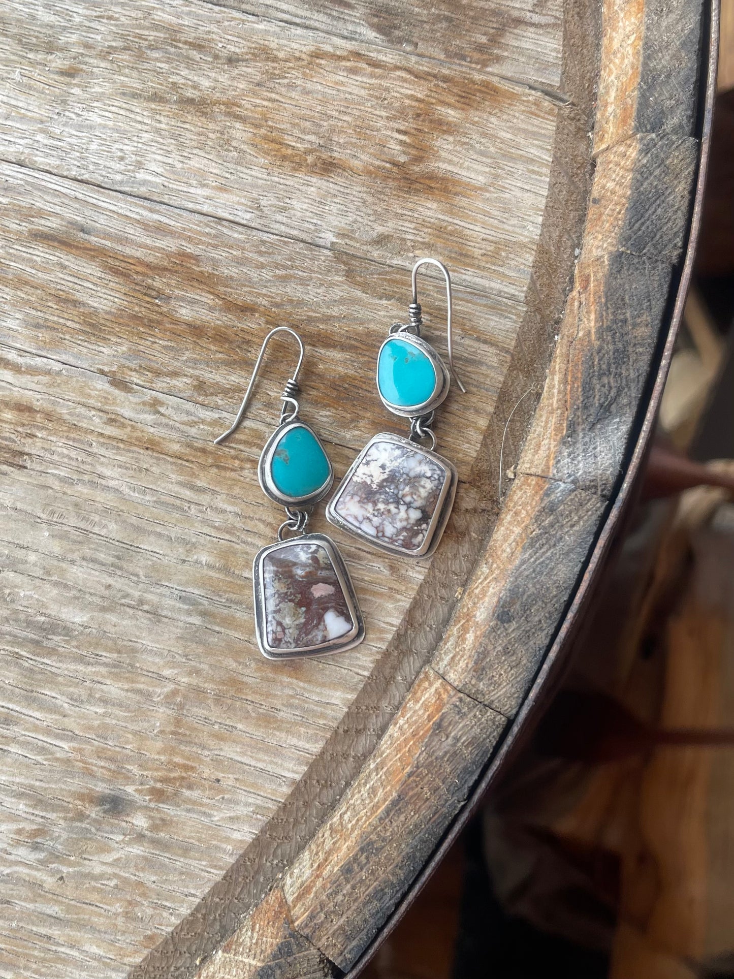 wild horse & turquoise earrings