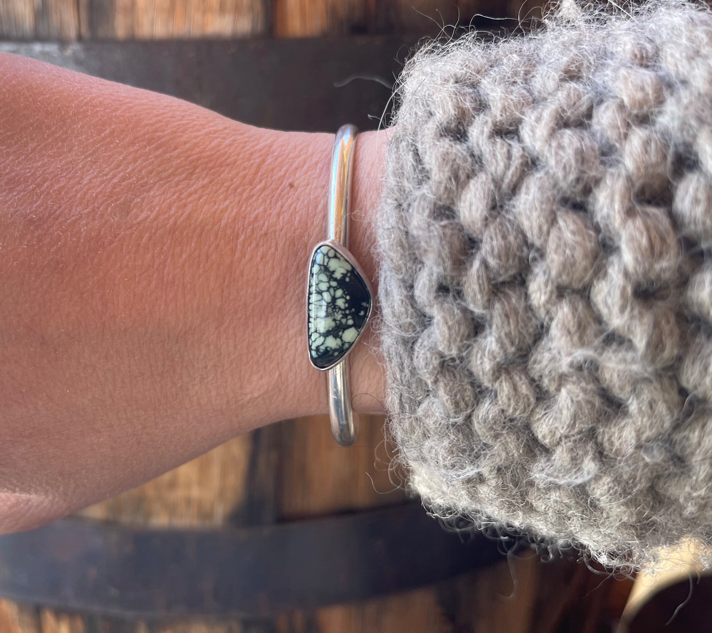 angle wing variscite cuff