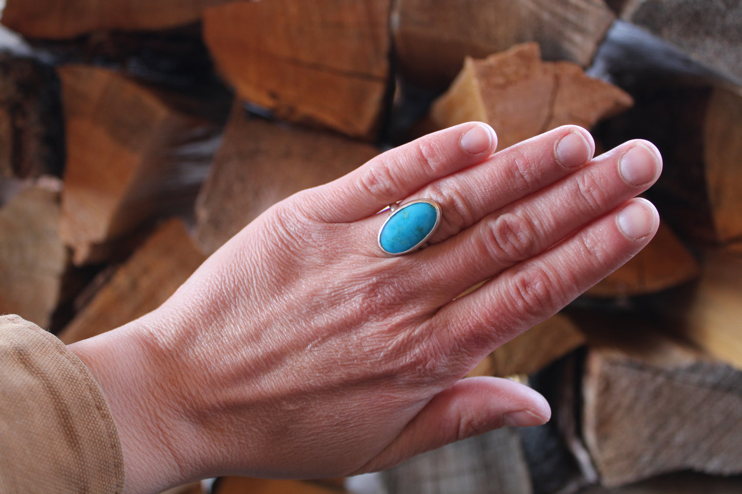 turquoise ring • size 7