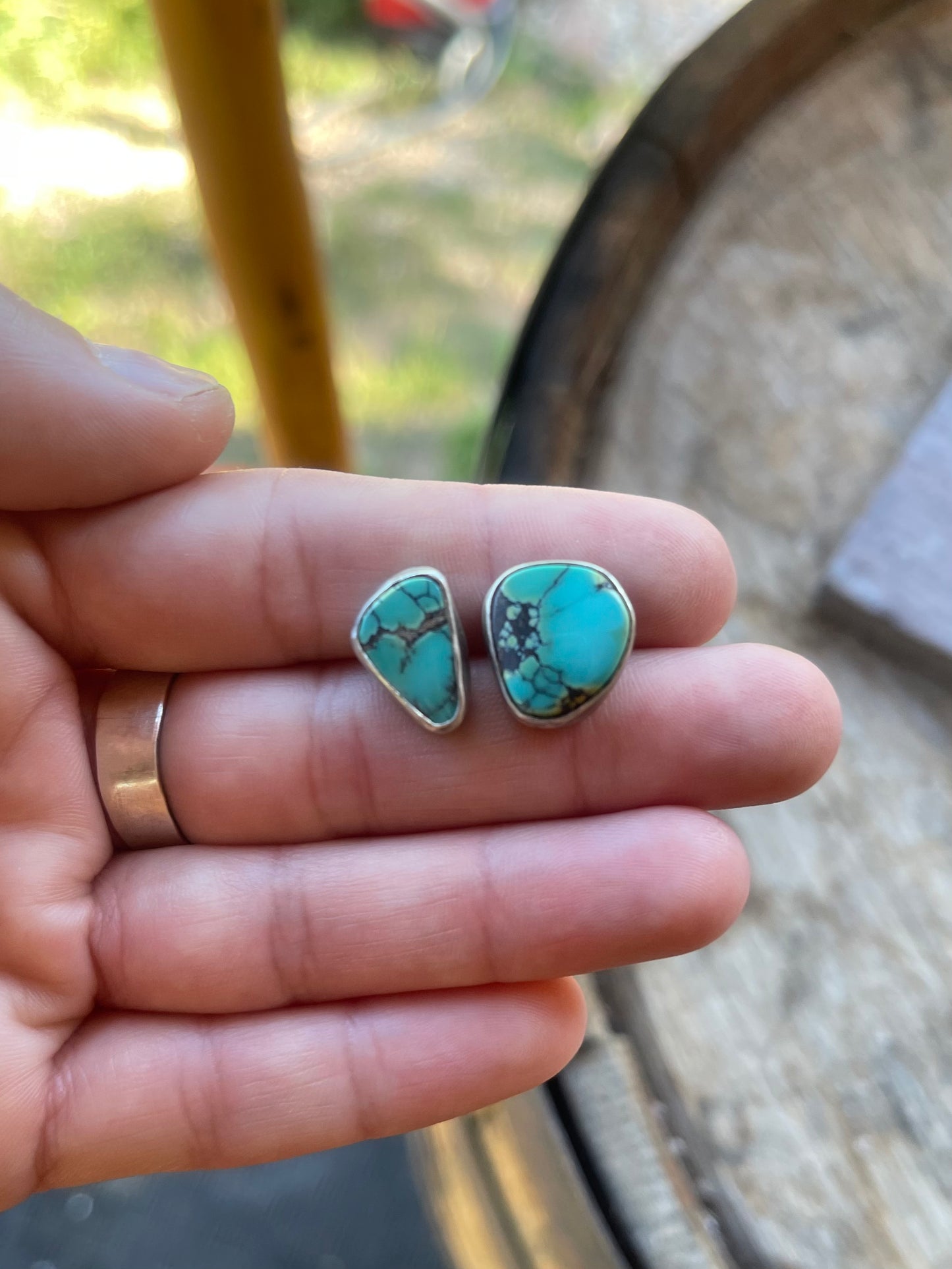 cloud mountain turquoise studs