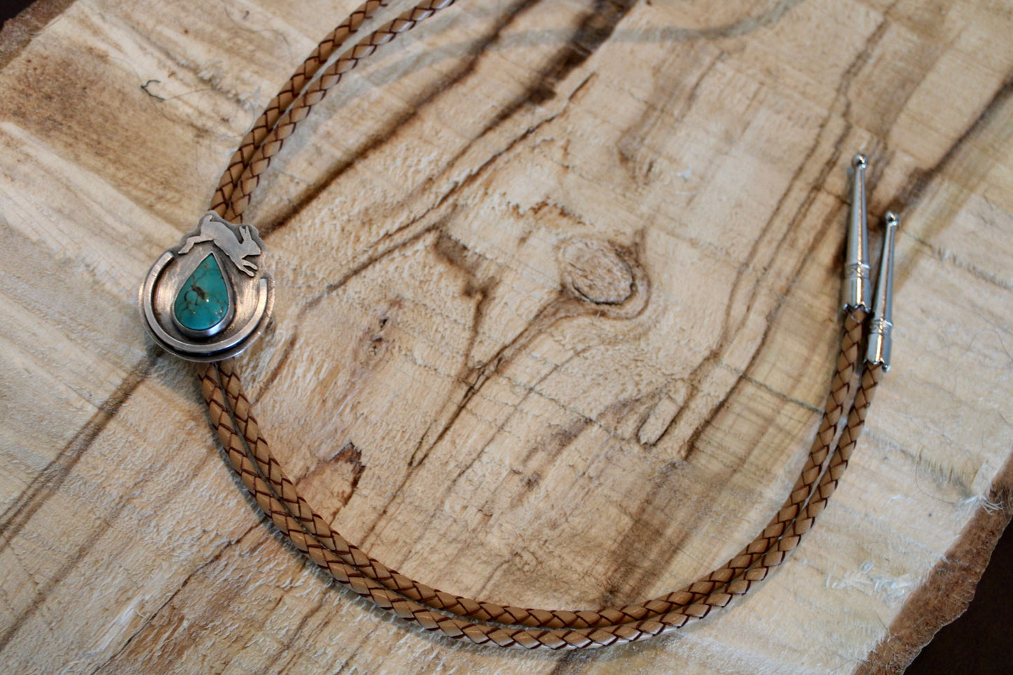the hare • turquoise bolo