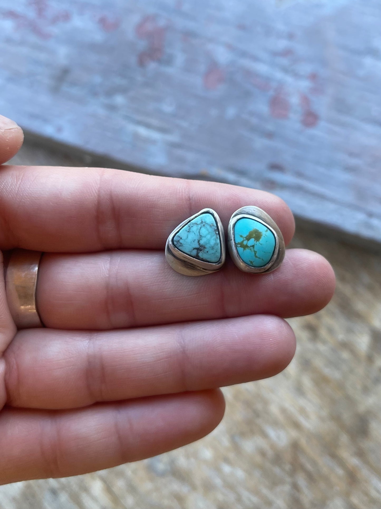 vintage turquoise studs