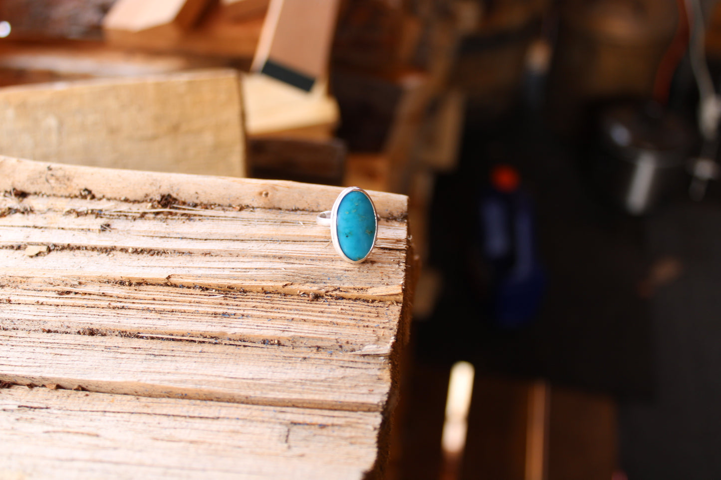 turquoise ring • size 7