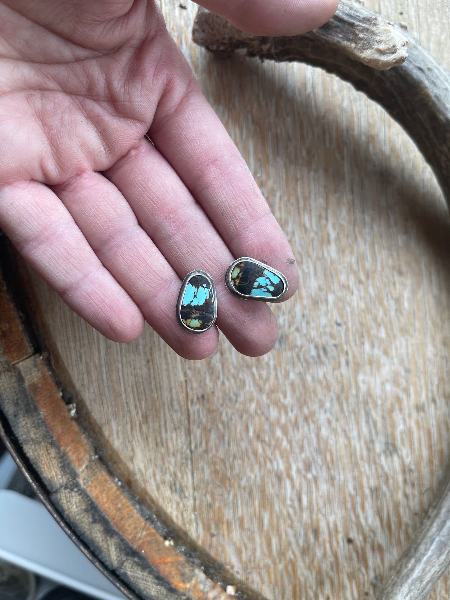 cloud mountain turquoise studs