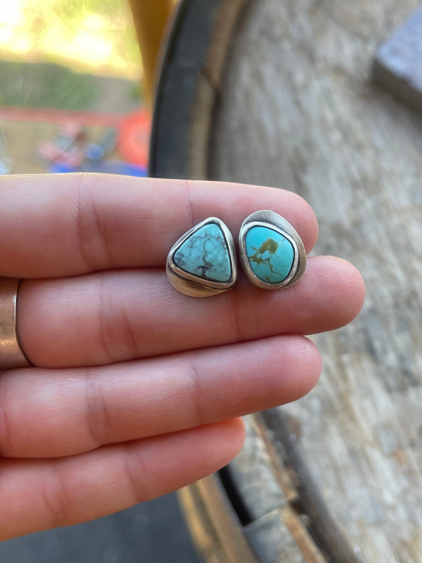 vintage turquoise studs