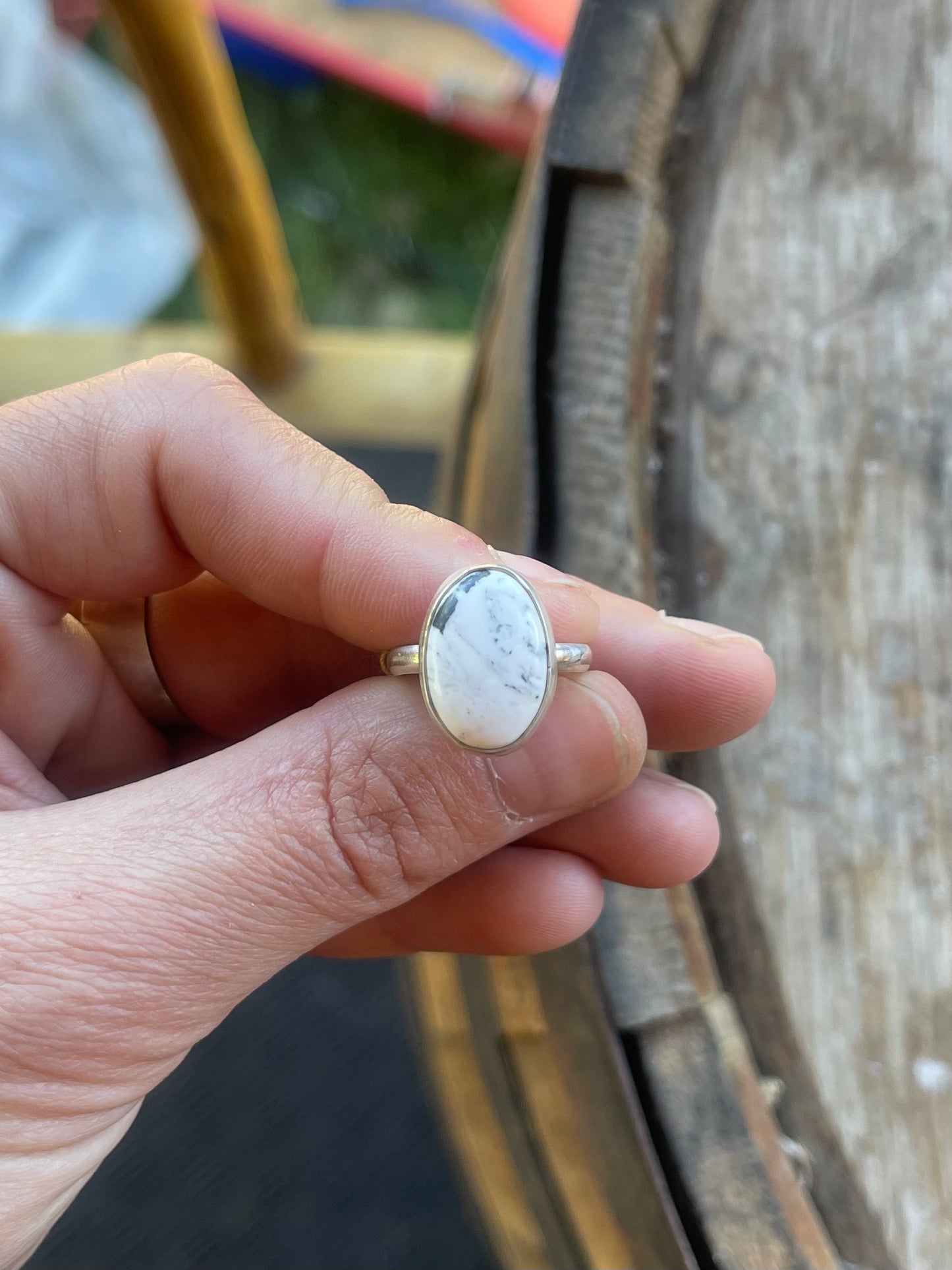 white buffalo ring • size 6