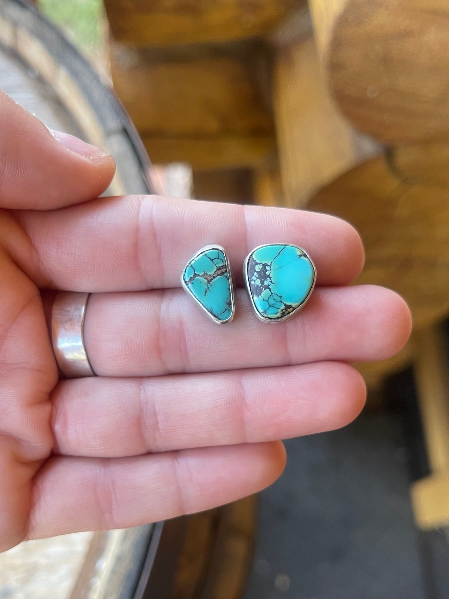 cloud mountain turquoise studs